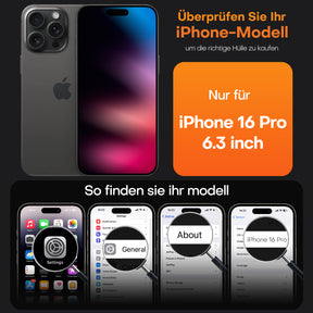 TAURI 5 in 1 for iPhone 16 Pro Case, [Compatible with MagSafe] with 2X Screen Protector +2X Camera Lens Protector, Translucent Matte Slim Magnetic Phone Case for iPhone 16 Pro 6.3", Matte Black